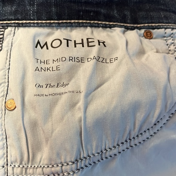 LNC- MOTHER DENIM- size 29 - the mid rise dazzler “ on the edge “ - DISCONTINUED - Picture 6 of 11